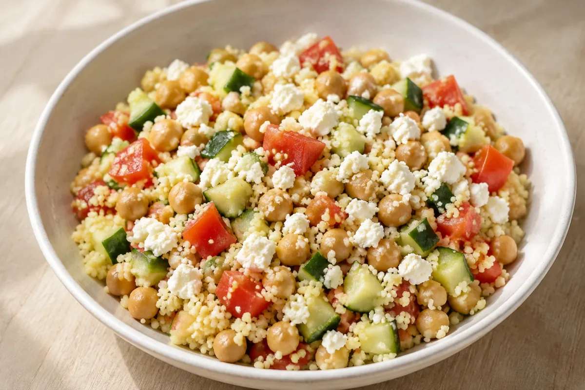 Lun kikærtesalat med couscous